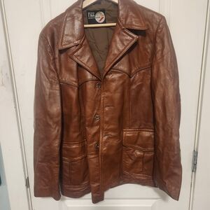 Ice Tan Leather Jacket